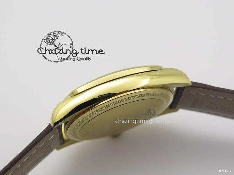 MiroTime 0328 Cellini Date YG White Numeral Dial On Brown Leather Strap A Affordable 3883